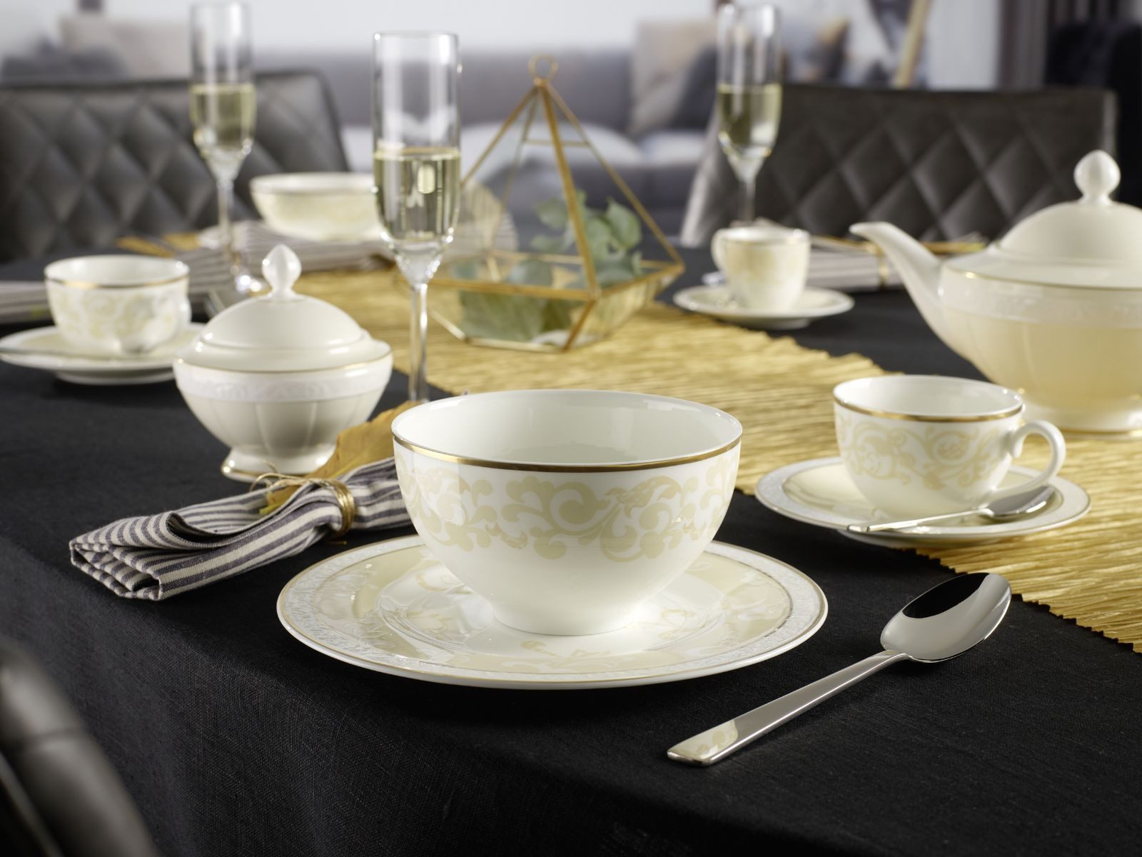 Villeroy & Boch Tasse Ivoire Frühstücksobertasse 0,31l Set6, Premium Bone Porcelain