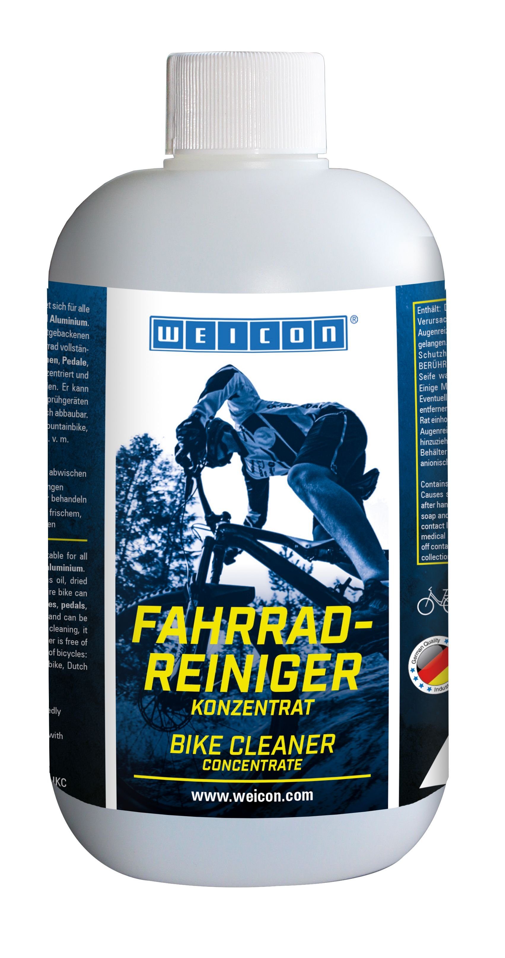 WEICON Fahrradreiniger, Reinigungskonzentrat für alle Arten von Fahrrädern Zweiradreiniger (500 ml)