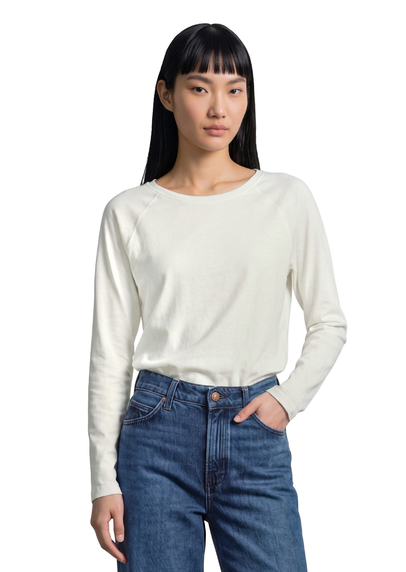 Marc O'Polo DENIM Langarmshirt mit Raglan-Ärmeln