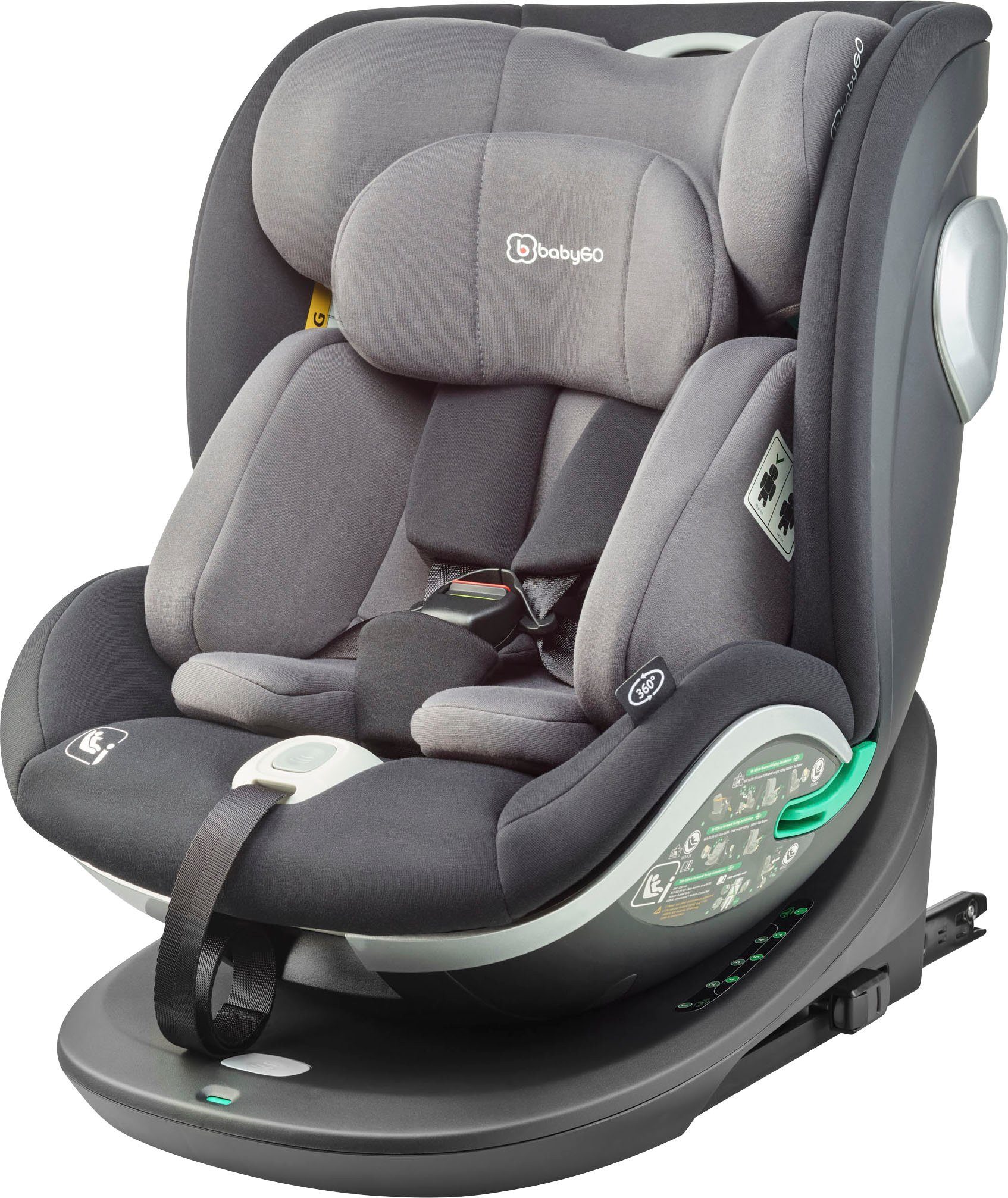 (1-tlg), Geburt Grow up Autokindersitz BabyGo 360, ab mit Isofix,