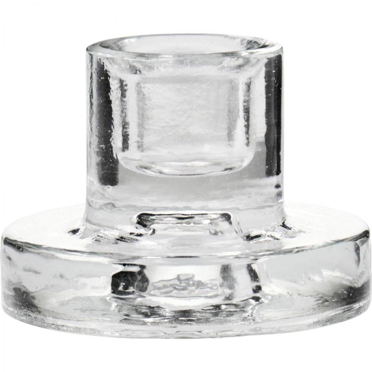 Ib Laursen Kerzenhalter Ib Laursen Kerzenhalter Glas Klar für 1,3 cm dicke Kerzen (3,6x5cm)