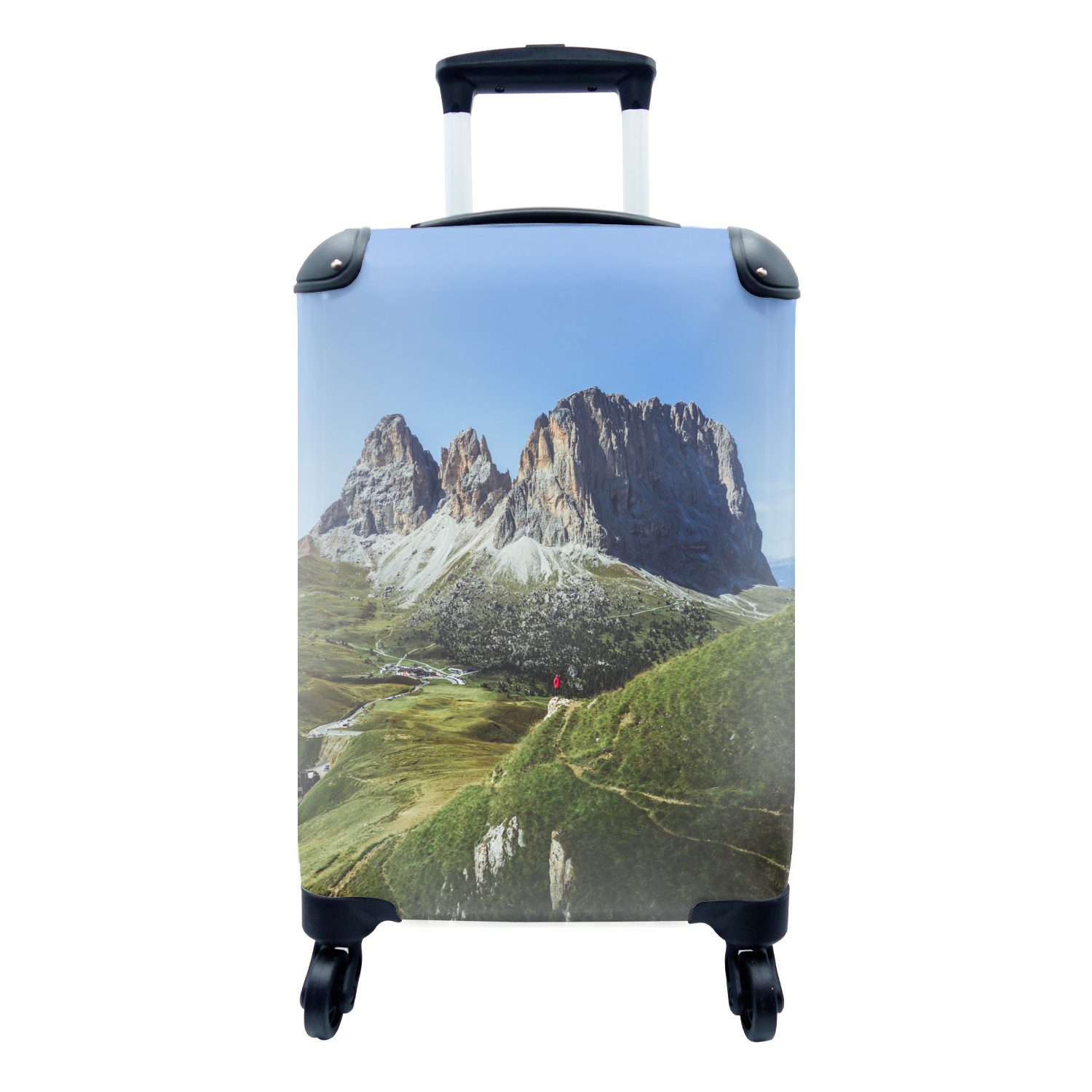 MuchoWow Handgepäckkoffer Dolomiten - Sommer - Italien, 4 Rollen, Reisetasche mit rollen, Handgepäck für Ferien, Trolley, Reisekoffer