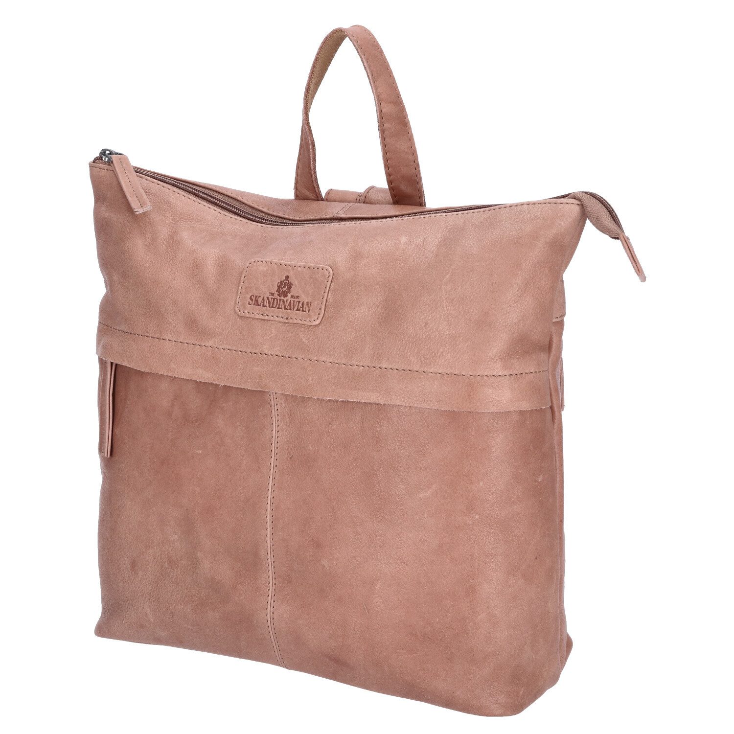 The Skandinavian Brand Freizeitrucksack The Skandinavian Brand Damen Leder Rucksack beige (1-tlg)
