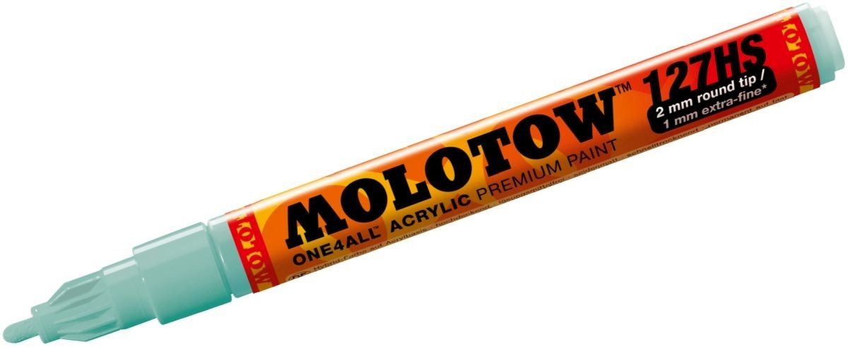MOLOTOW Permanentmarker Permanentmarker One4All 127 HS nachfüllbar 2mm lagoblau pastell