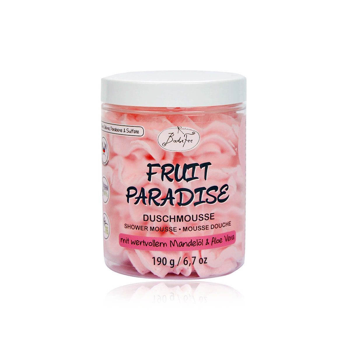 Badefee Duschmousse Fruit Paradies, 1-tlg., Duschmousse leichte Körpermousse Pflegedusche 190 g