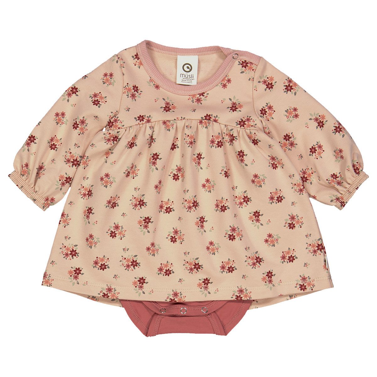 Müsli by GREEN COTTON Bodykleid 1552080400 Mädchen (1-tlg) Kleidbody, Body mit Rock, Bodysuit-Kleid, Bodykleidchen, Body-Dress