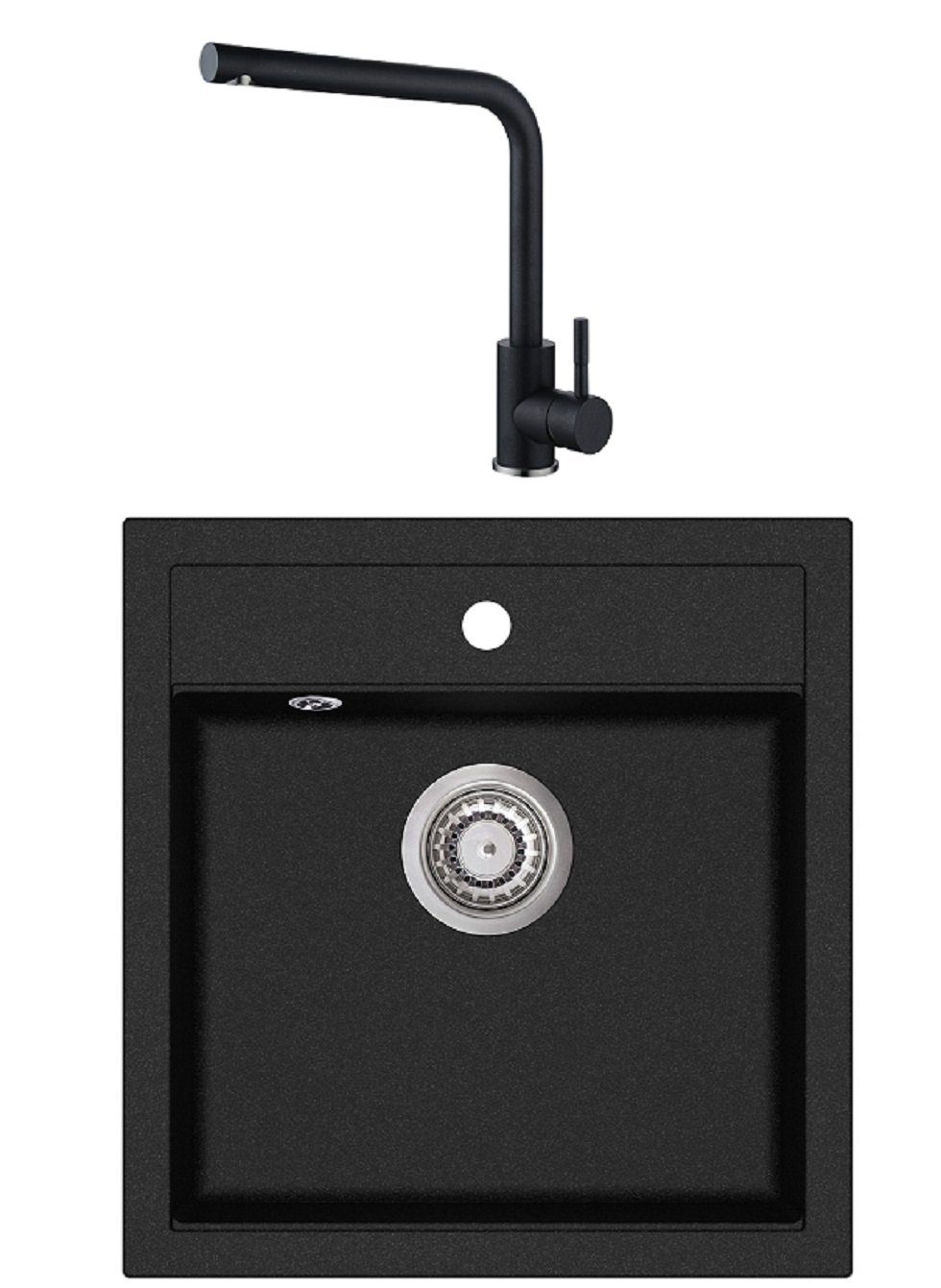 Granitspüle SQT 100-601 W+5553 E2