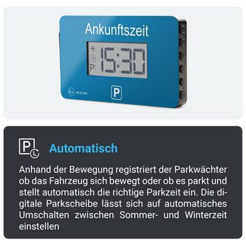 Parkwächter elektronische Parkscheibe Parkwächter Digitale Parkscheibe V1 zugelassen Datenschutz-Funktion