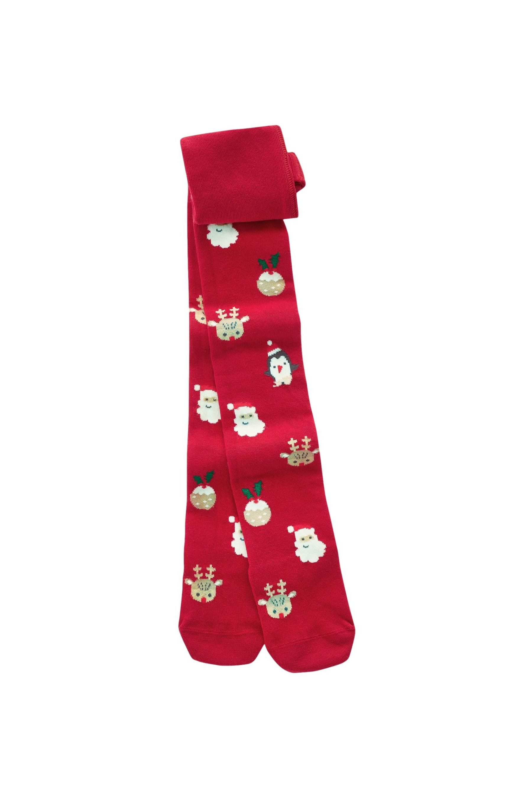 Strickstrumpfhose Weihnachts-Strumpfhosen mit Baumwollanteil