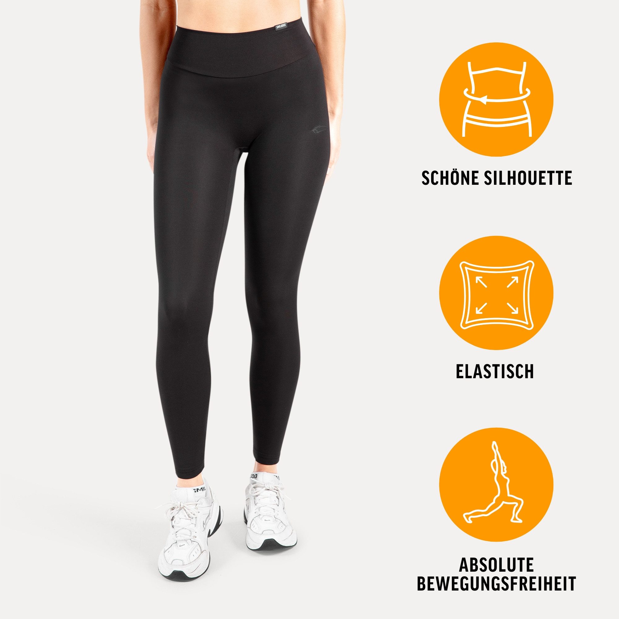 Smilodox Leggings Thalina, Figurbetonte Sportleggings mit 3D Rubber Print, günstig online kaufen