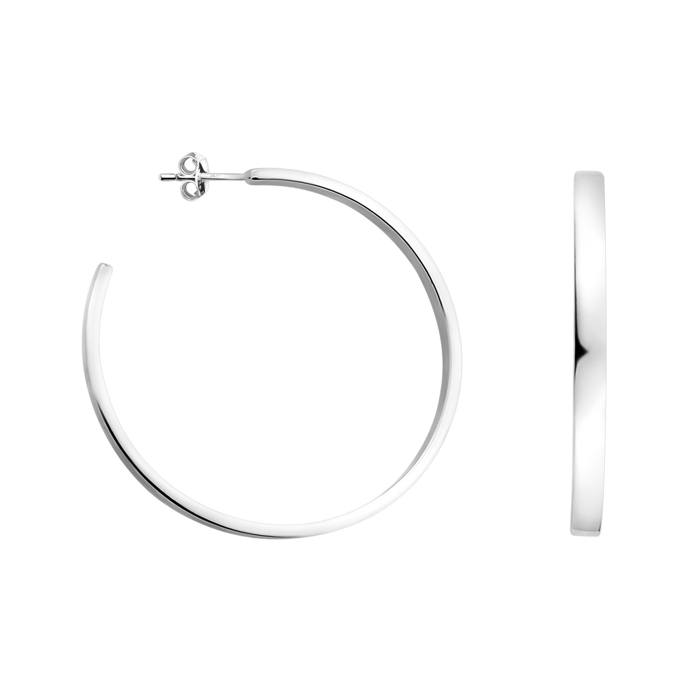 Sofia Milani Paar Creolen Hoop, 925 Silber Damen Schmuck