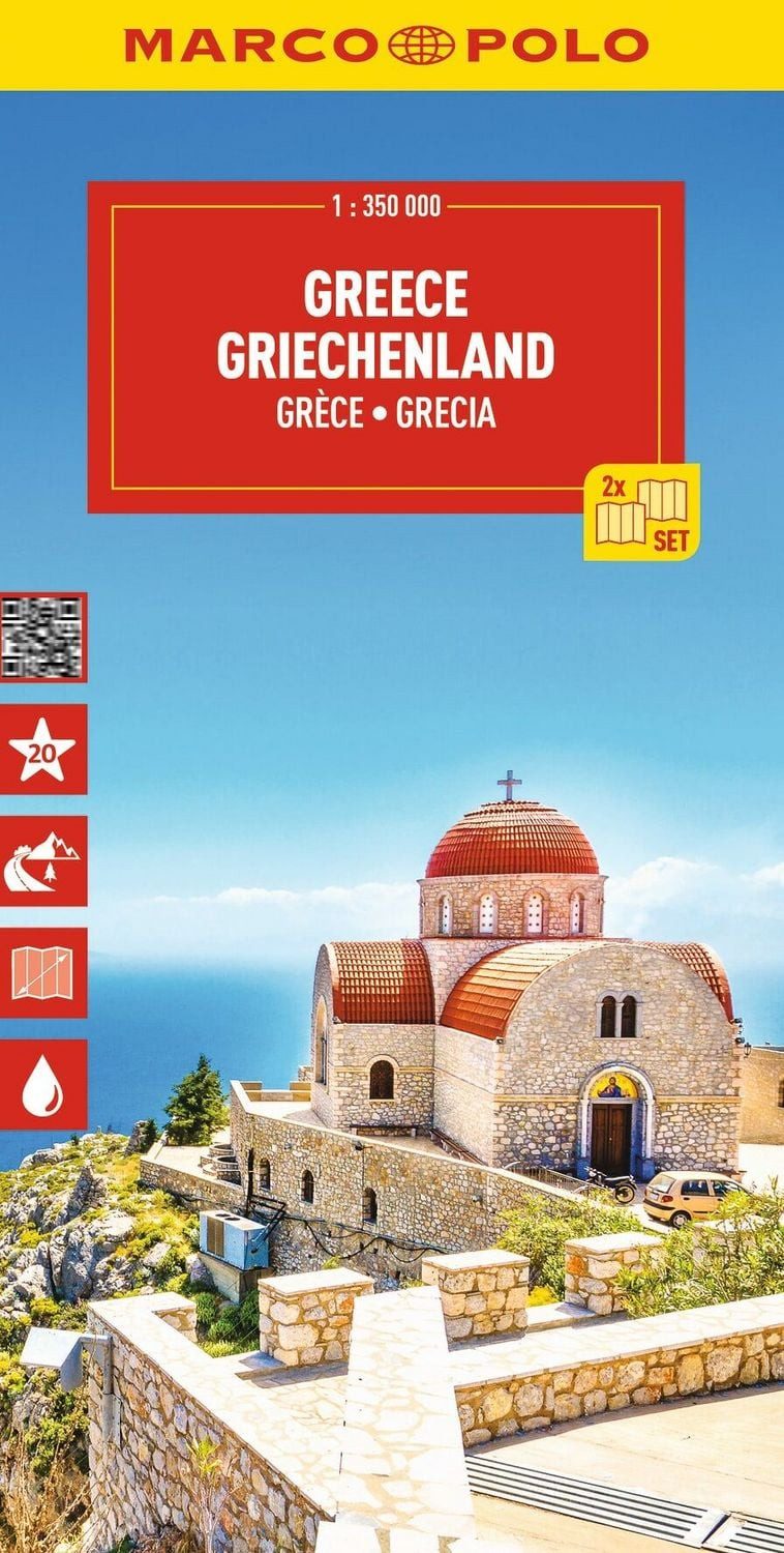 MARCO POLO Reisekarte Griechenland (2-Karten-Set) 1:350.000 / Marco Polo
