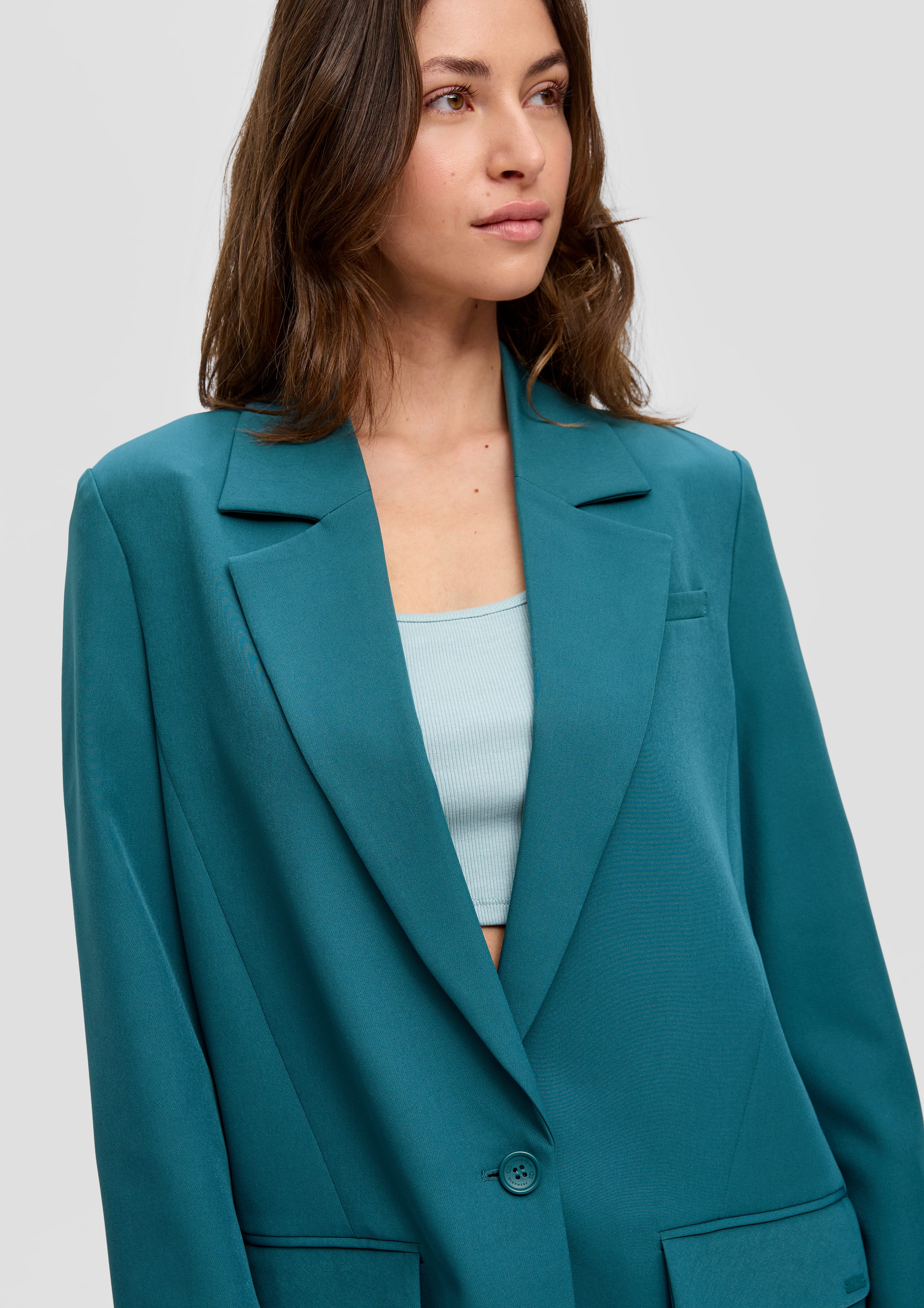 QS Jackenblazer Blazer im Oversized-Fit günstig online kaufen