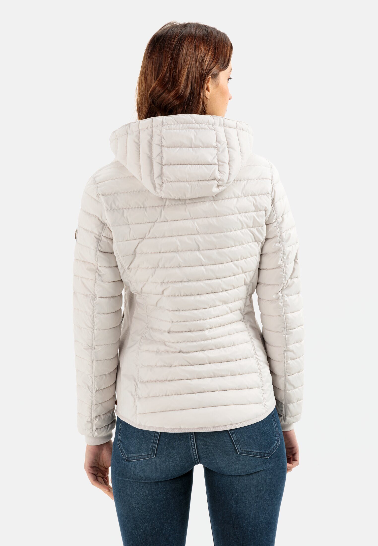 camel active Steppjacke leicht wattiert Langarm Kapuze Markenlabel günstig online kaufen