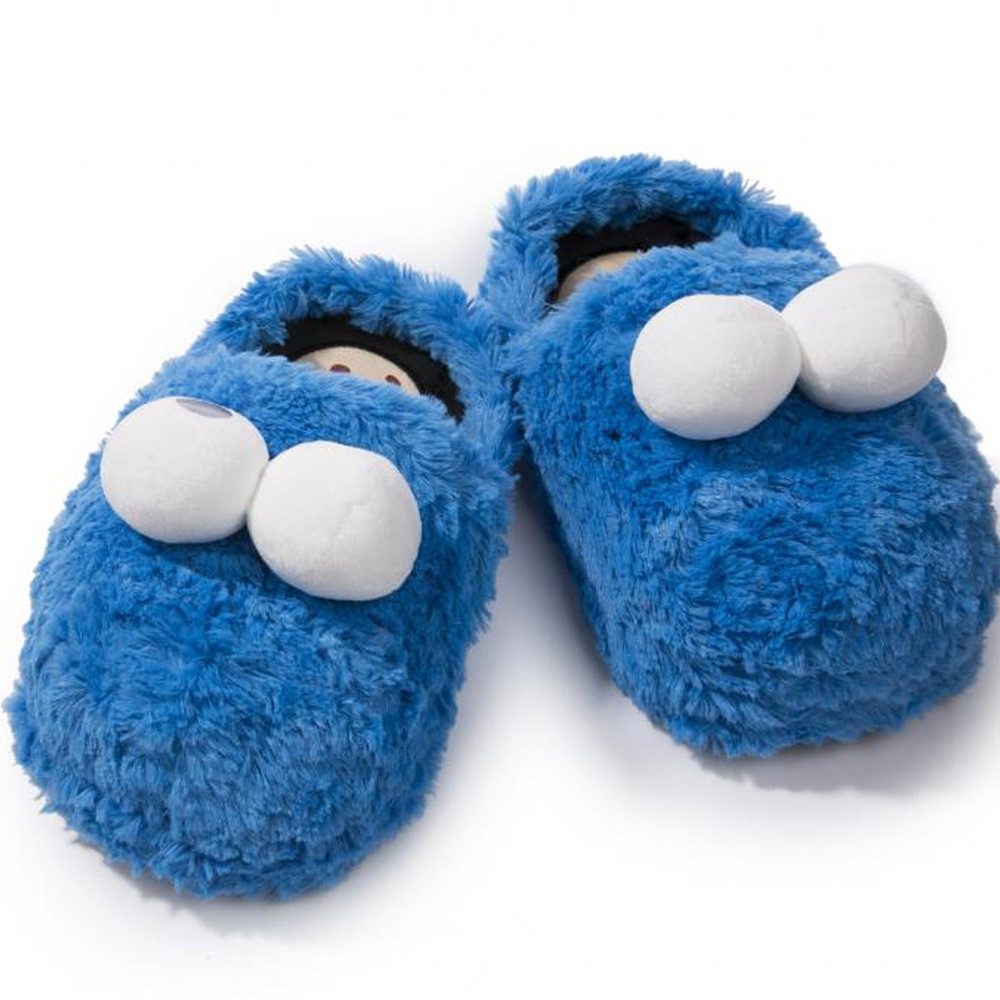 Krümelmonster Krümelmonster Slipper, Gr. S/ 35-37 Plüsch Hausschuhe