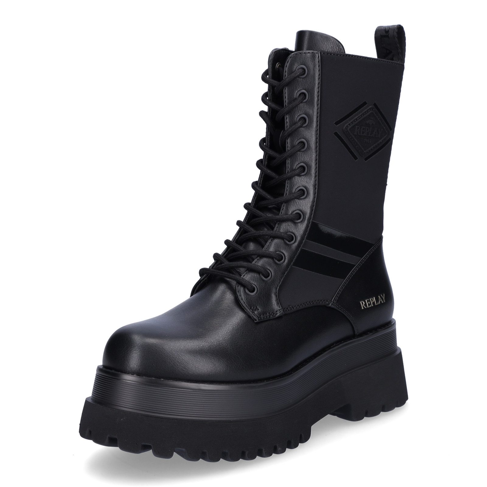 Replay Replay Damen Schnürboot Any Sway schwarz Schnürboots