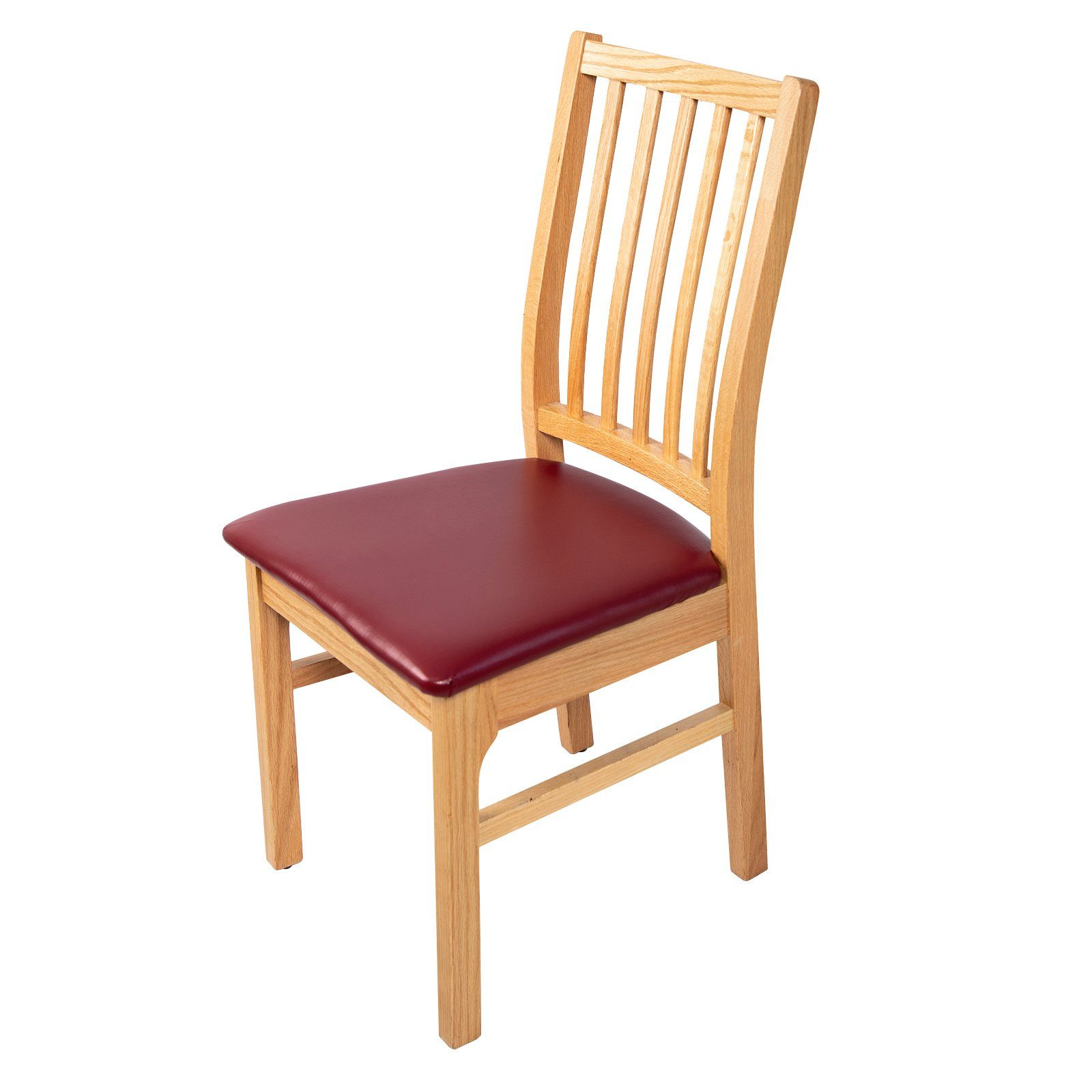 Stuhlhusse PU Sitzbezug, Stretch Elastic Cushion Slipcover, für Esszimmer Home, Sunicol Rot