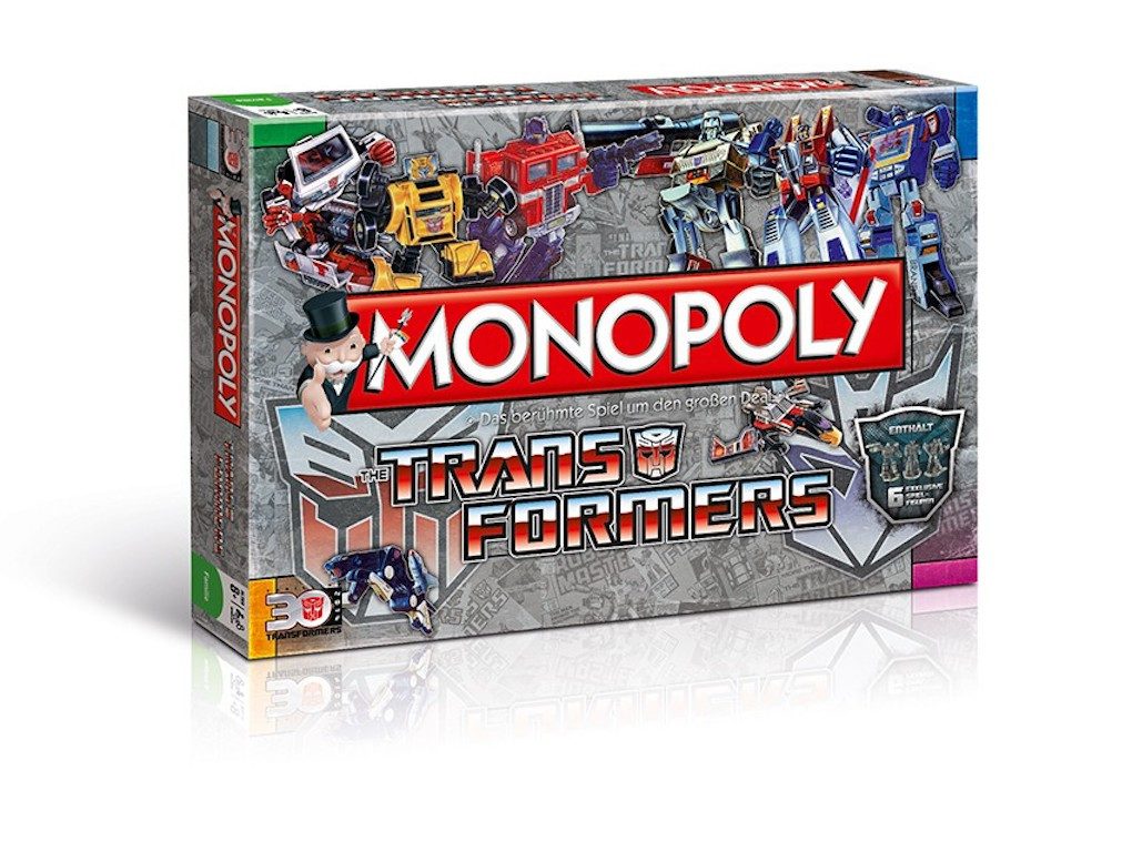 Winning Moves Spiel Monopoly Transformers retro, Brettspiel