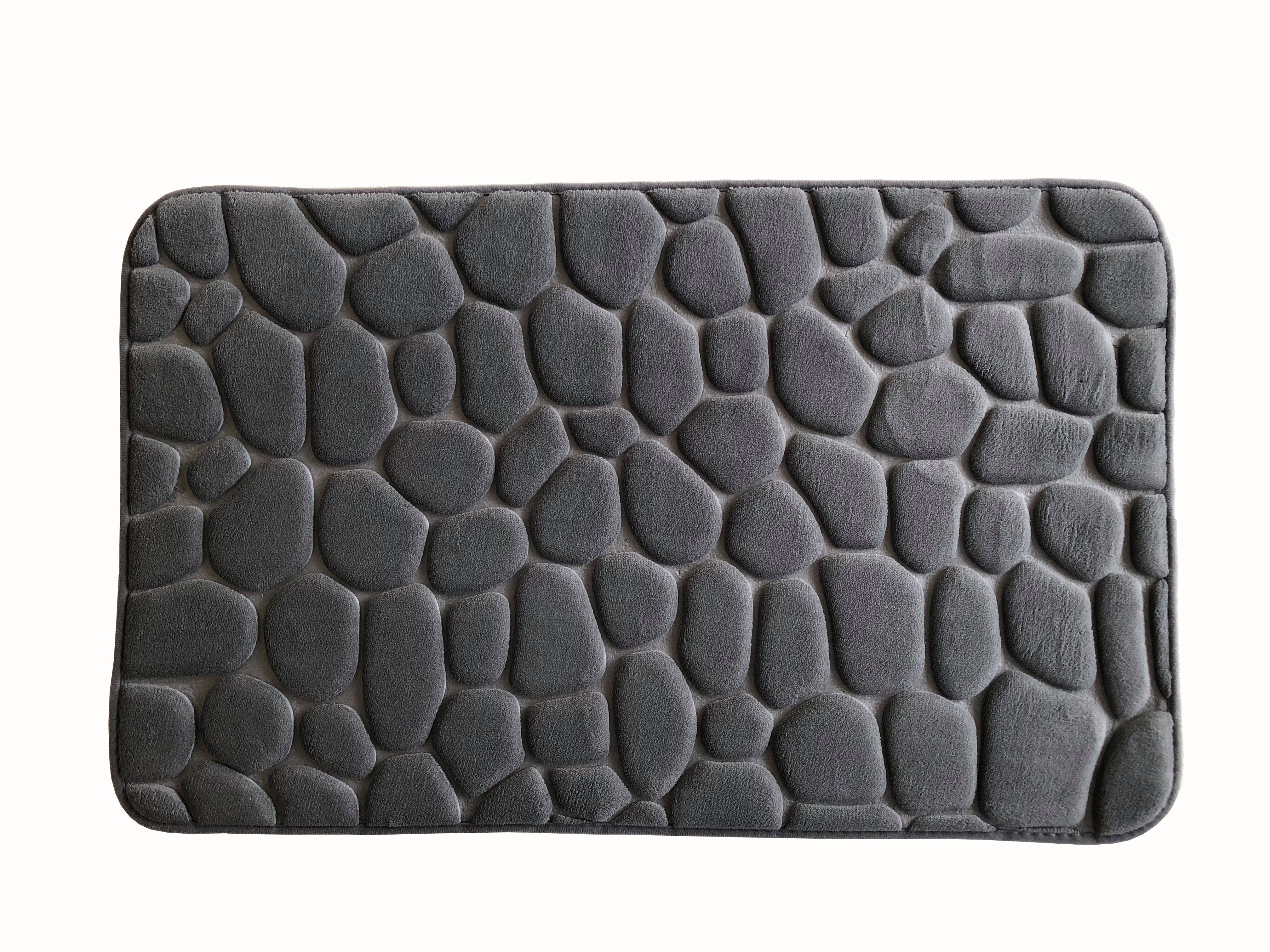 ADOB Badematte Premium Badezimmerteppich, Stein Optik, günstig online kaufen