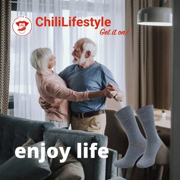 Chili Lifestyle Strümpfe Socken Diabetiker, 12 Paar, Weichund, Damen, Herren, Supersoft