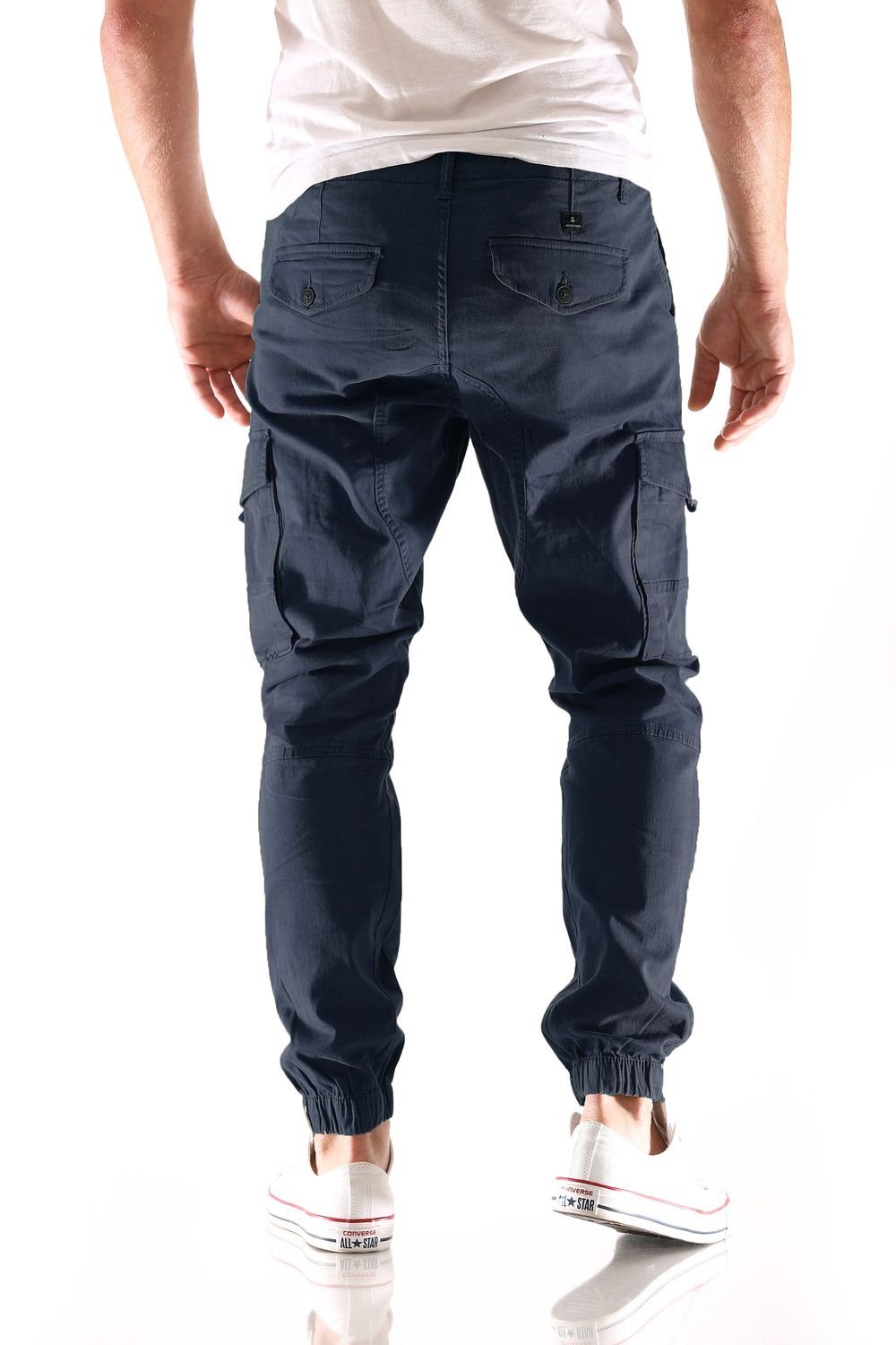 Jack & Jones Cargojeans Jack & Jones Paul Flake Tapered Slim Cargo Herren Jeans Hose