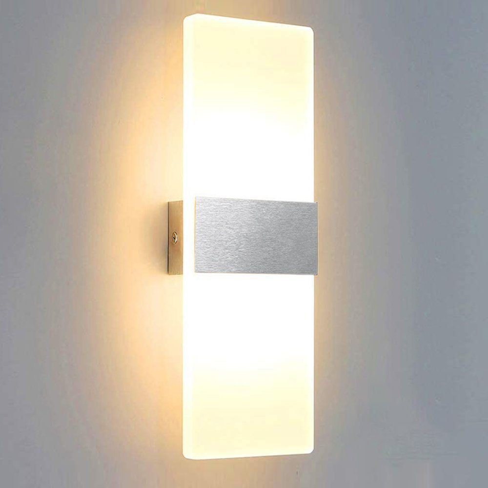 Clanmacy Wandleuchte 12W LED Wandlampe Wandleuchte Flurlampe Badleuchte Strahler