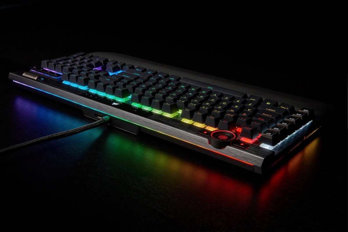 K100 Corsair schwarz RGB Gaming-Tastatur Corsair