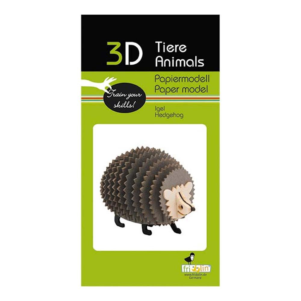 Fridolin 3D-Puzzle 3D Tiere Papiermodell - Igel, Пазлыteile