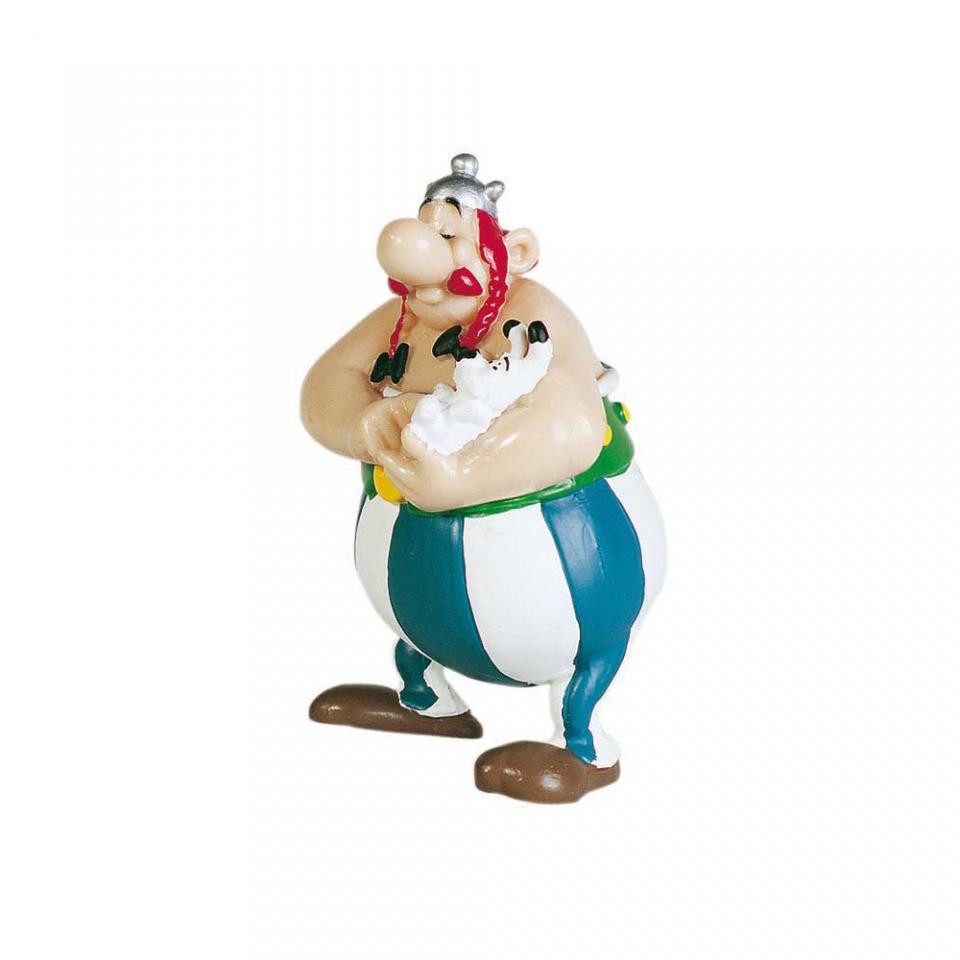 Plastoy Spiel, Asterix - Figur Obelix mit Idefix