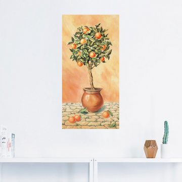 Artland Wandbild Orangenbaum I, Pflanzen (1 St), als Alubild, Outdoorbild, Leinwandbild, Wandaufkleber, versch. Größen