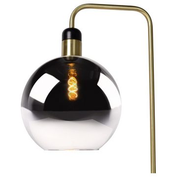 click-licht Stehlampe Stehleuchte Julius in Grau und Gold-Matt E27, :, Leuchtmittel enthalten: Nein, warmweiss, Stehlampe, Standlampe
