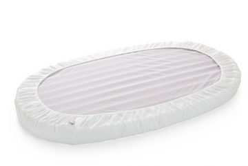 Spannbettlaken Spannbetttuch von Stokke passend für die Matratze Sleepi™ Junior, oval, Farbe: White