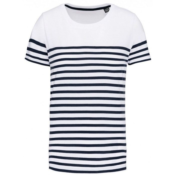 coole-fun-t-shirts T-Shirt Maritim Kinder T-Shirt mit Streifen Navy Matrosen Shirt Jungen + Mädchen Gr. 4 5 6 7 8 9 10 11 12 Jahre
