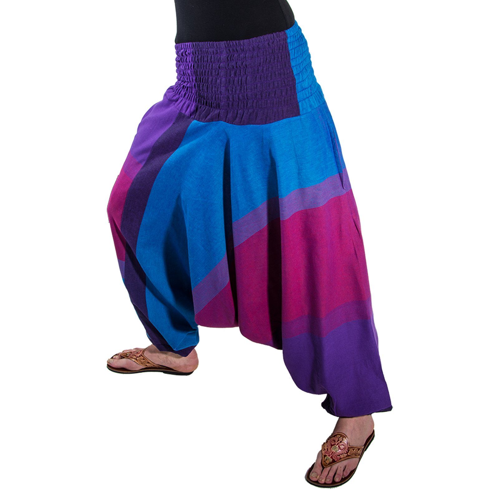 KUNST UND MAGIE Haremshose Kunst und Magie Damen orientalische Yoga Freizeit Haremshose Purple / Lila