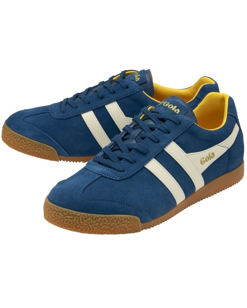 Gola Harrier Suede-Leder marineblau/weiss/gelb Herren Sneaker