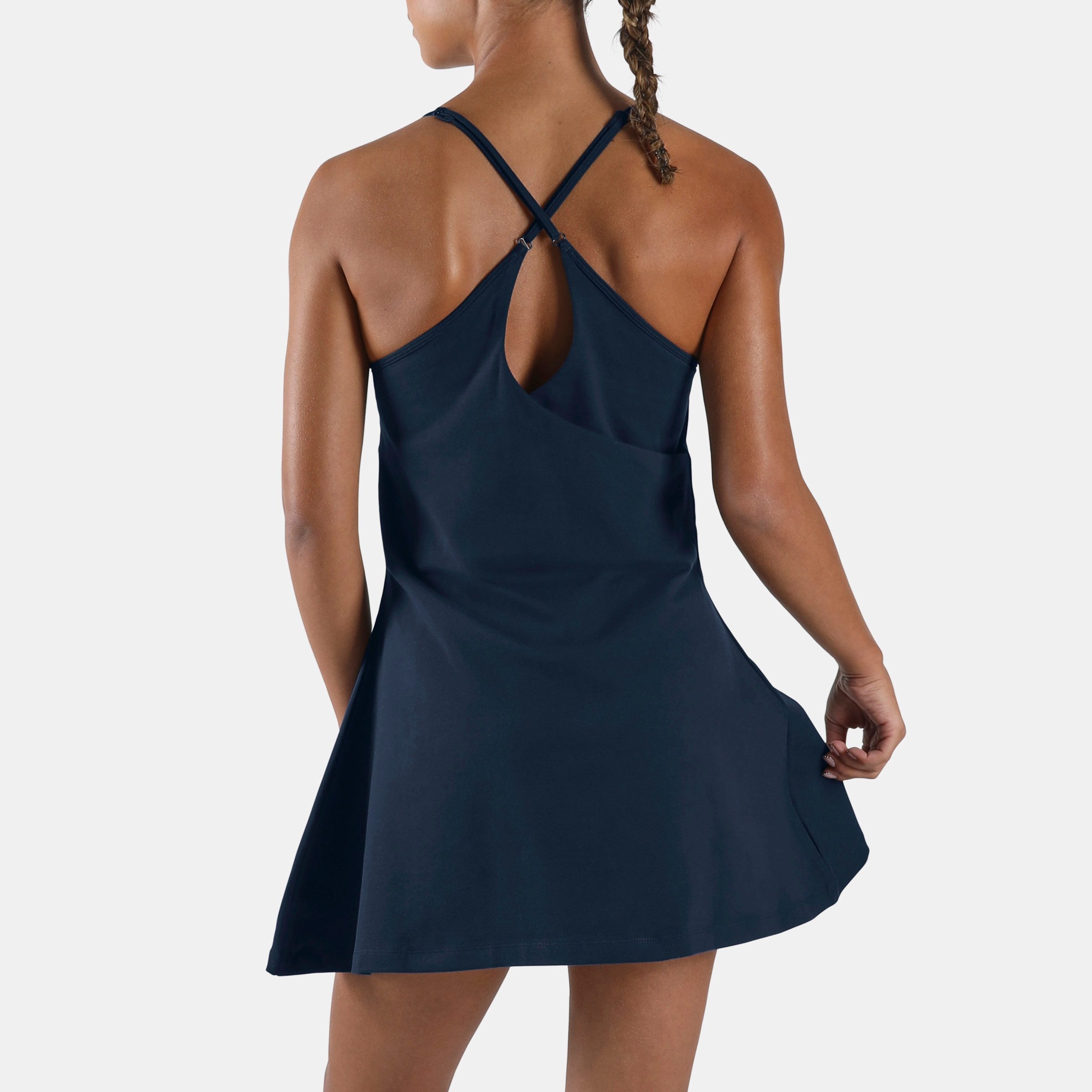 Reebok Sommerkleid ID STRAPPY DRESS aus Baumwolle und Elasthan, in mehreren Größen von XS bis XXL