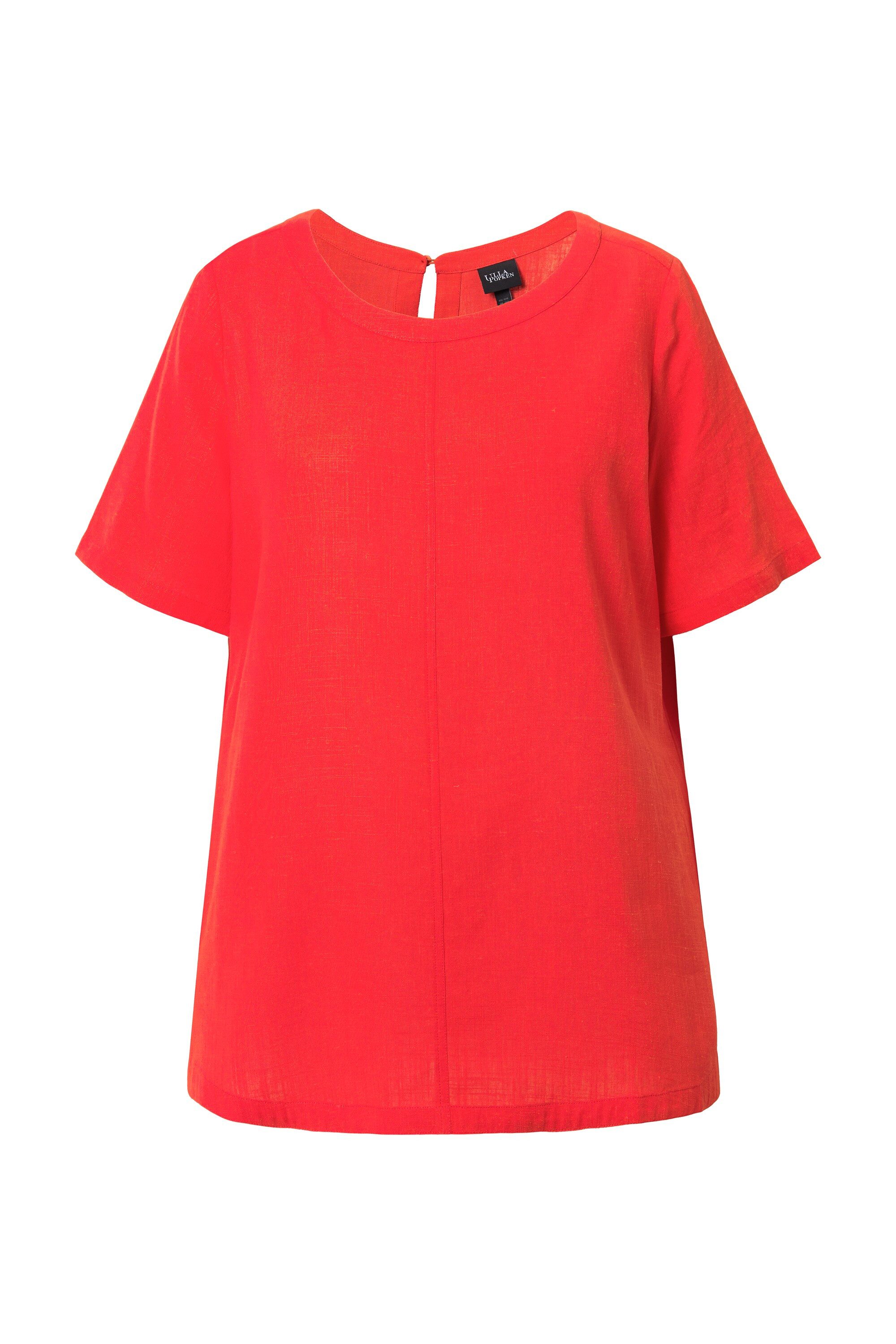Ulla Popken Longbluse Bluse Leinenmix A-Linie günstig online kaufen