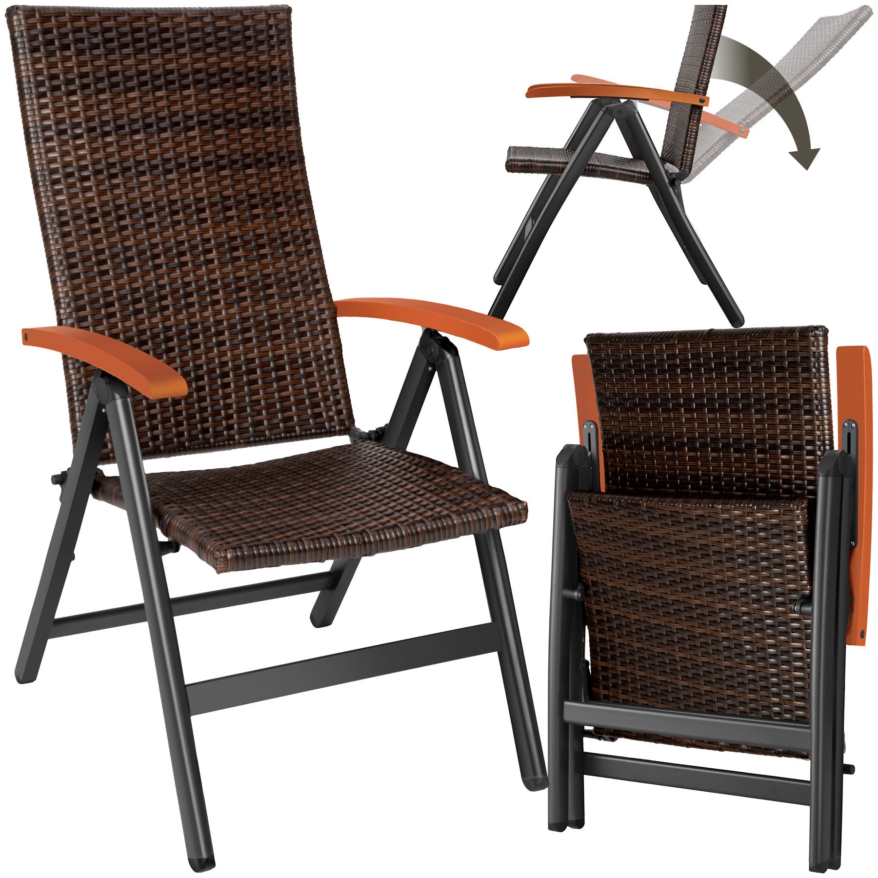 tectake Rattanstuhl Canberra (Set, 1 St), günstig online kaufen