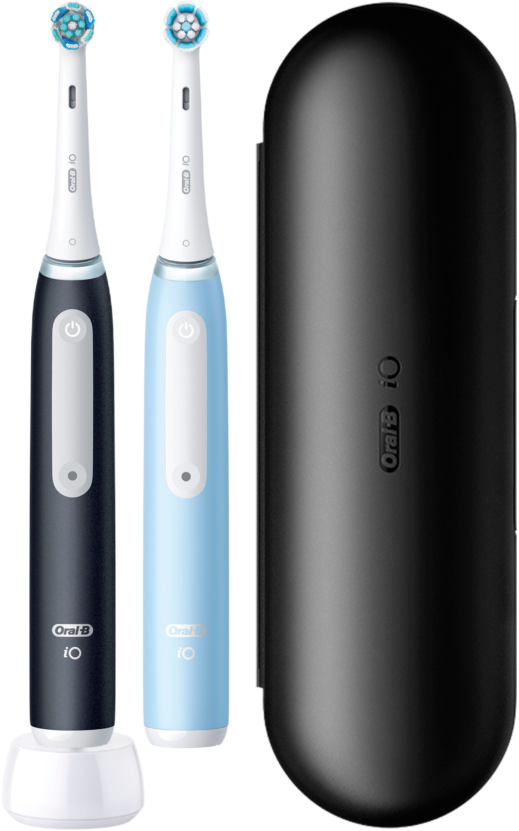 Oral-B Elektrische Zahnbürste iO Series 3 Doppelpack, Aufsteckbürsten: 2 St., Magnet-Technologie