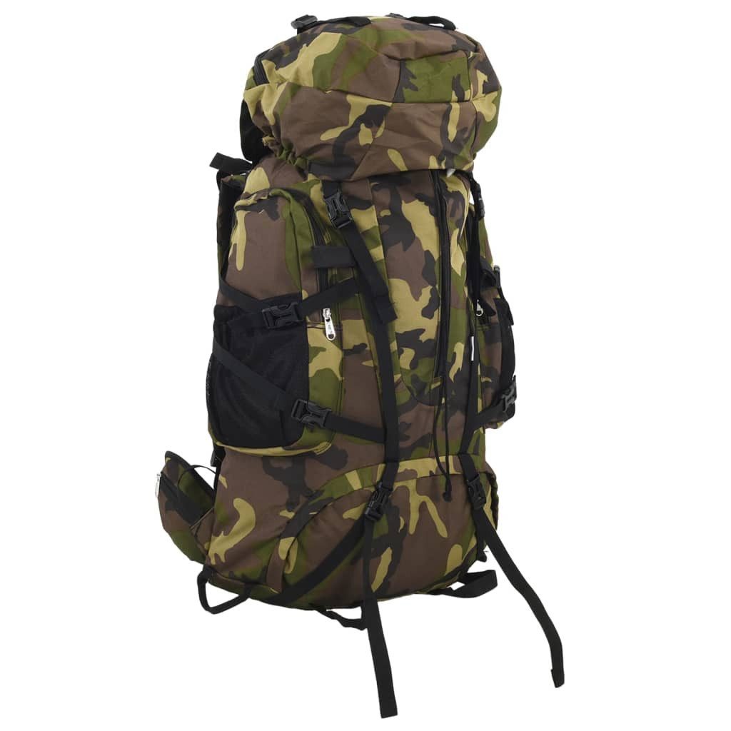 vidaXL Rucksack Wanderrucksack Grün Tarnfarben 60 L Oxford-Gewebe (1-tlg)
