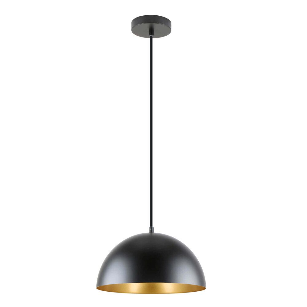 LED Universum Pendelleuchte Pendelleuchte "Jada" schwarz - gold, Höhenverstellbar