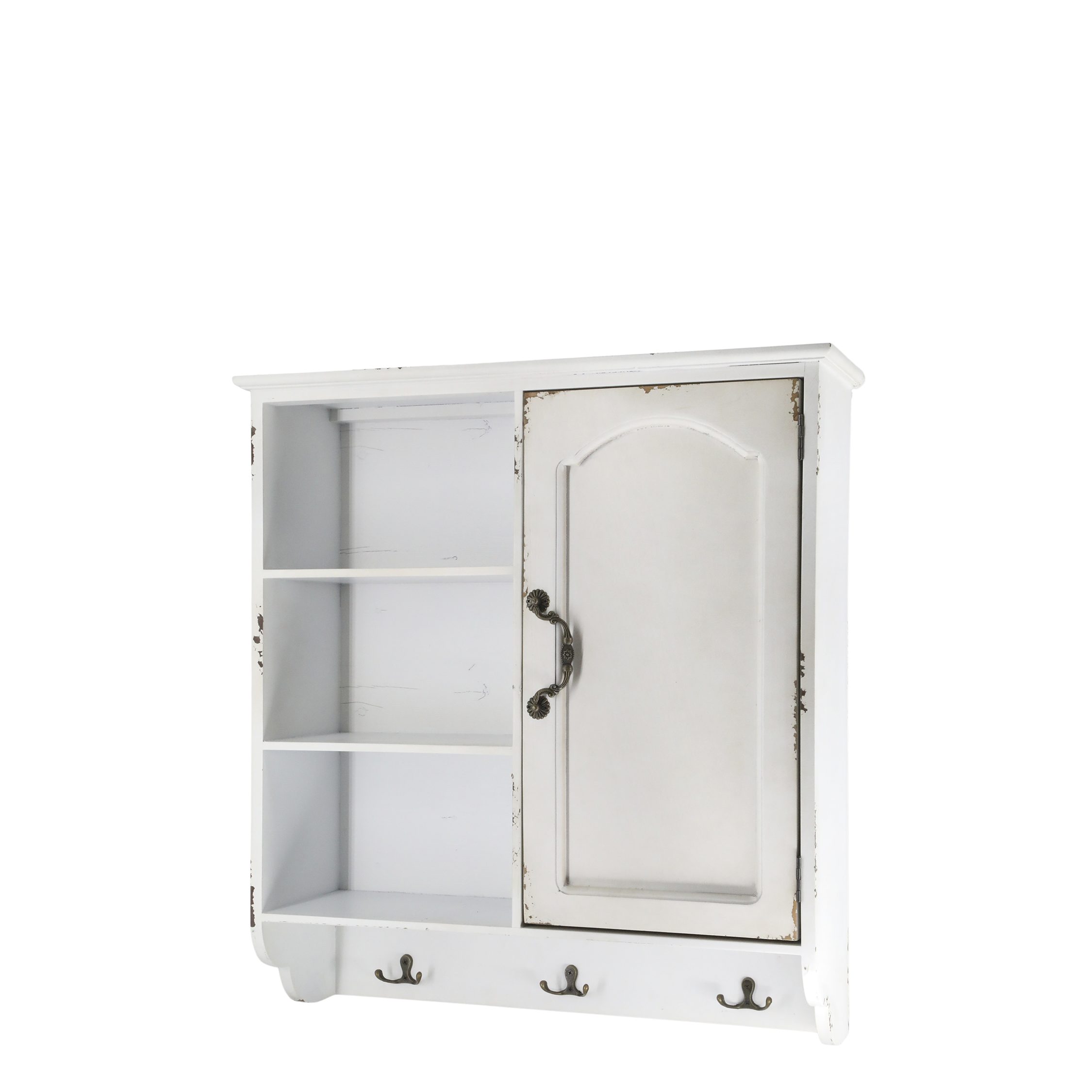 Annimuck Wandregal Chic Antique Wandschrank Vintage H61/L56/B19 cm creme, 1 günstig online kaufen