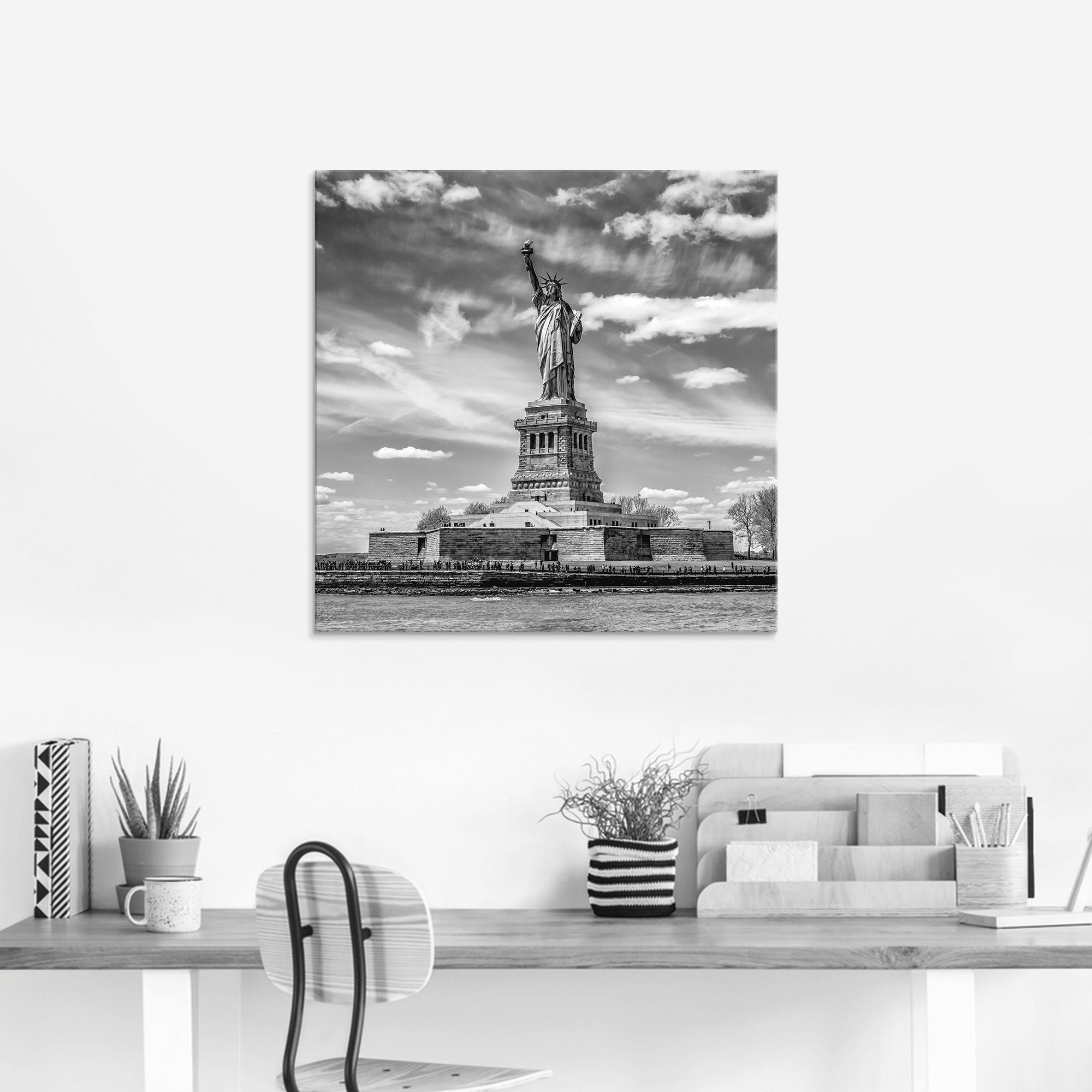 Artland Glasbild New York City Amerika (1 in Größen St), verschiedenen Freiheitsstatue
