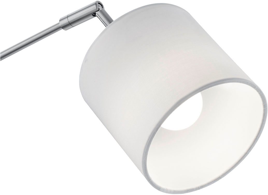 Reality Leuchten Stehlampe Tommy, Bogenleuchte 5-flammig, exkl 5x E14 max 28W, mit Fussschalter, Ein-/Ausschalter, Lesearm, Leuchtmittel wechselbar, warmweiß - kaltweiß, Stehlampe Wohnzimmer mit Stoffschirmen und verstellbaren Spots