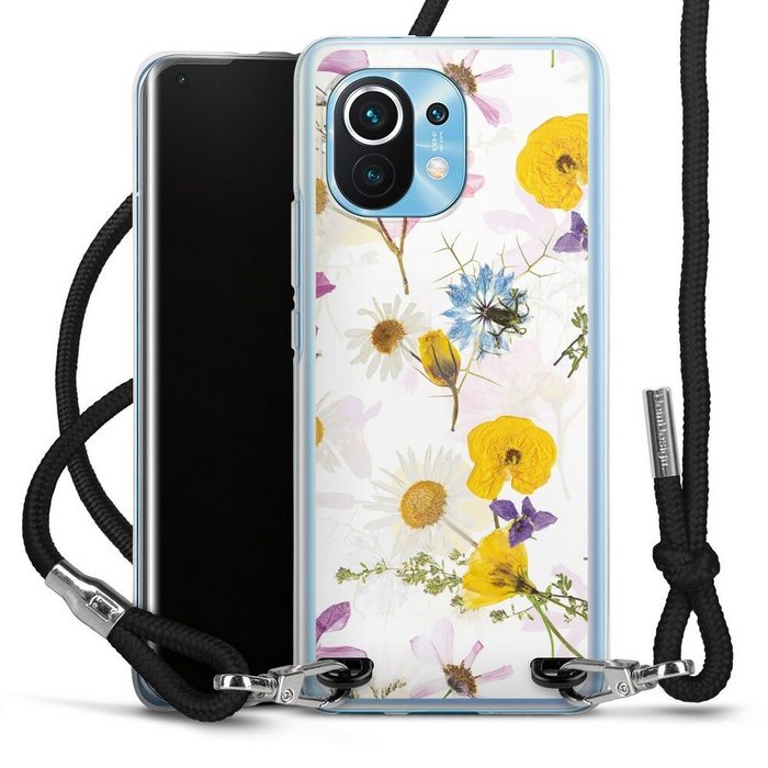 DeinDesign Handyhülle Blumen Natur Utart Wildflower Wallpaper Xiaomi Mi 11 Handykette Hülle mit Band Case zum Umhängen