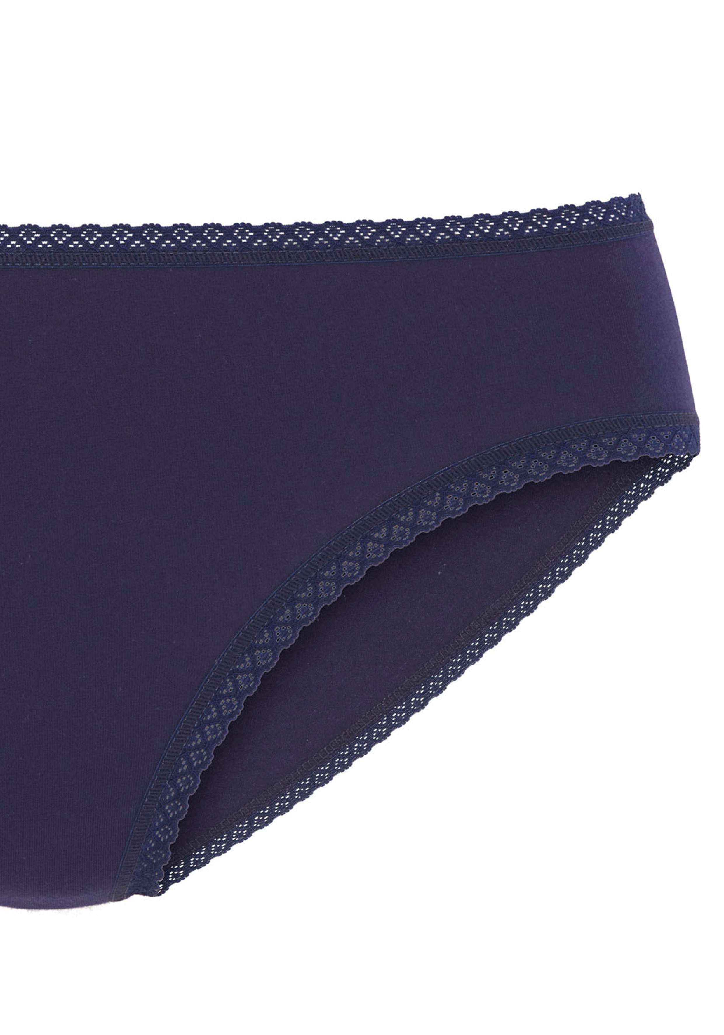 Vivance Jazz-Pants Slips (7er-Pack) aus weicher Baumwollqualität mit feiner Spitzeneinfassung