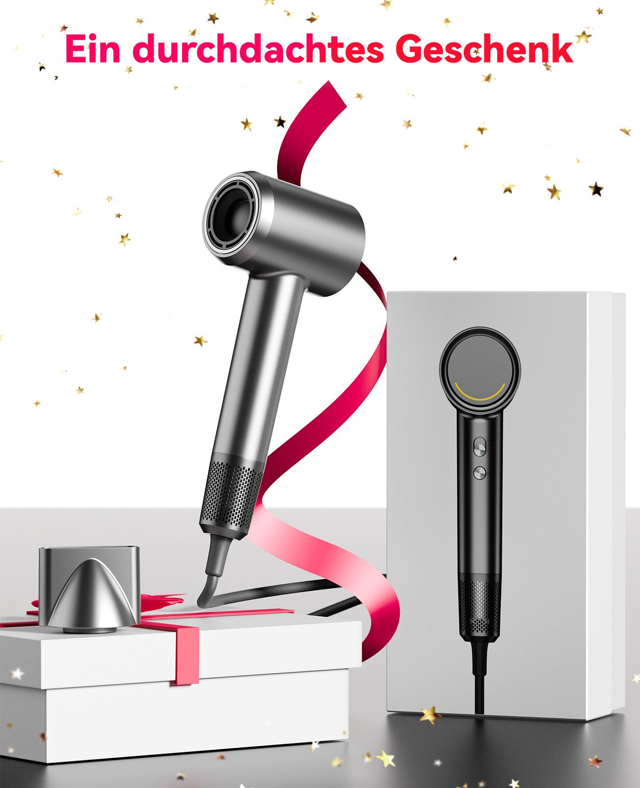 Sytifro Multihaarstyler Professional Turbo Föhn & 110.000 U/min High-Speed Ionen Haartrockner, Intelligenter Hitzeregulierung - Für Glänzendes, Gesundes Haar