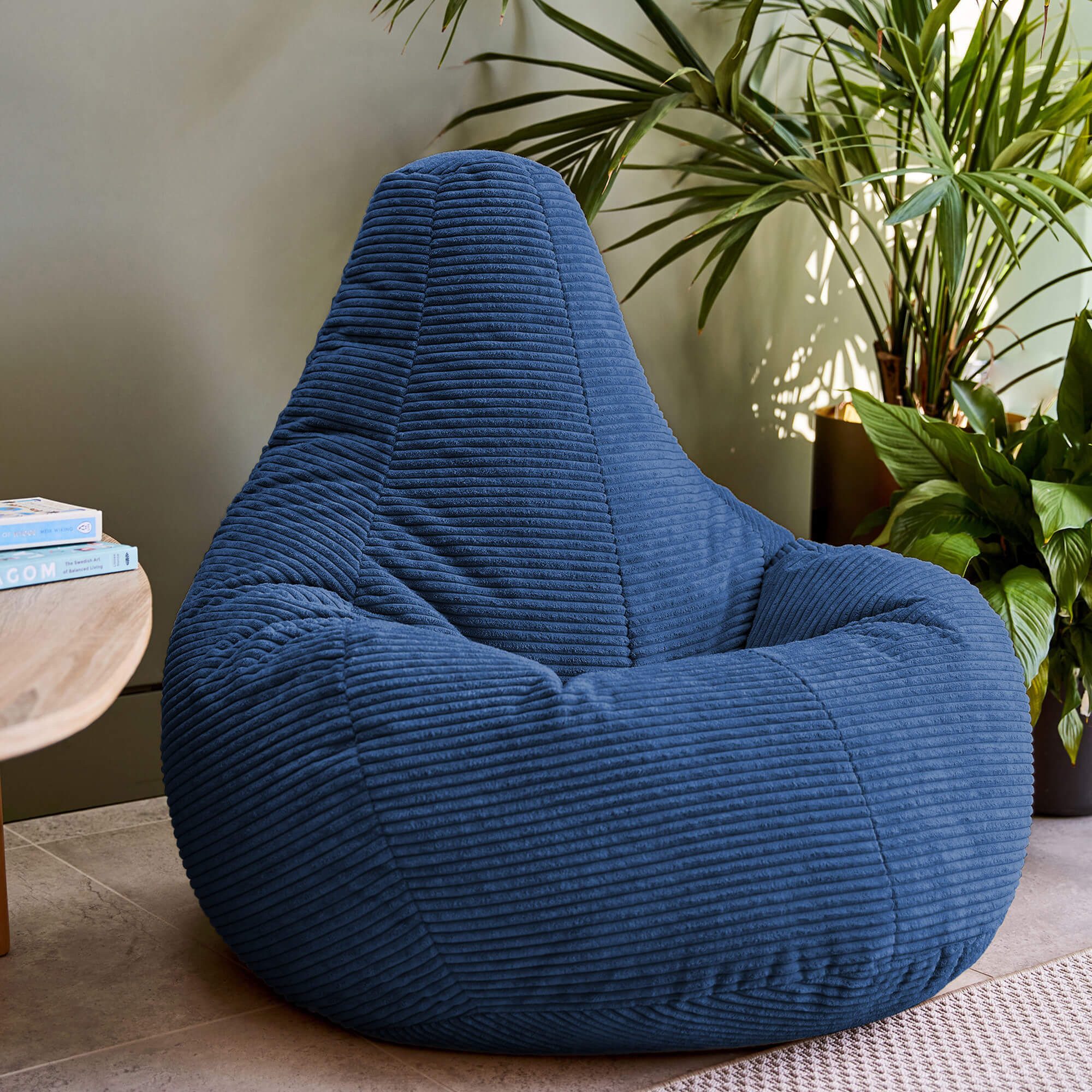 icon Sitzsack Sessel mit Rückenlehne aus Cord „Dalton“, Sitzsack XXL, Gaming Sitzsack, Made in Germany, Erwachsene & Kinder