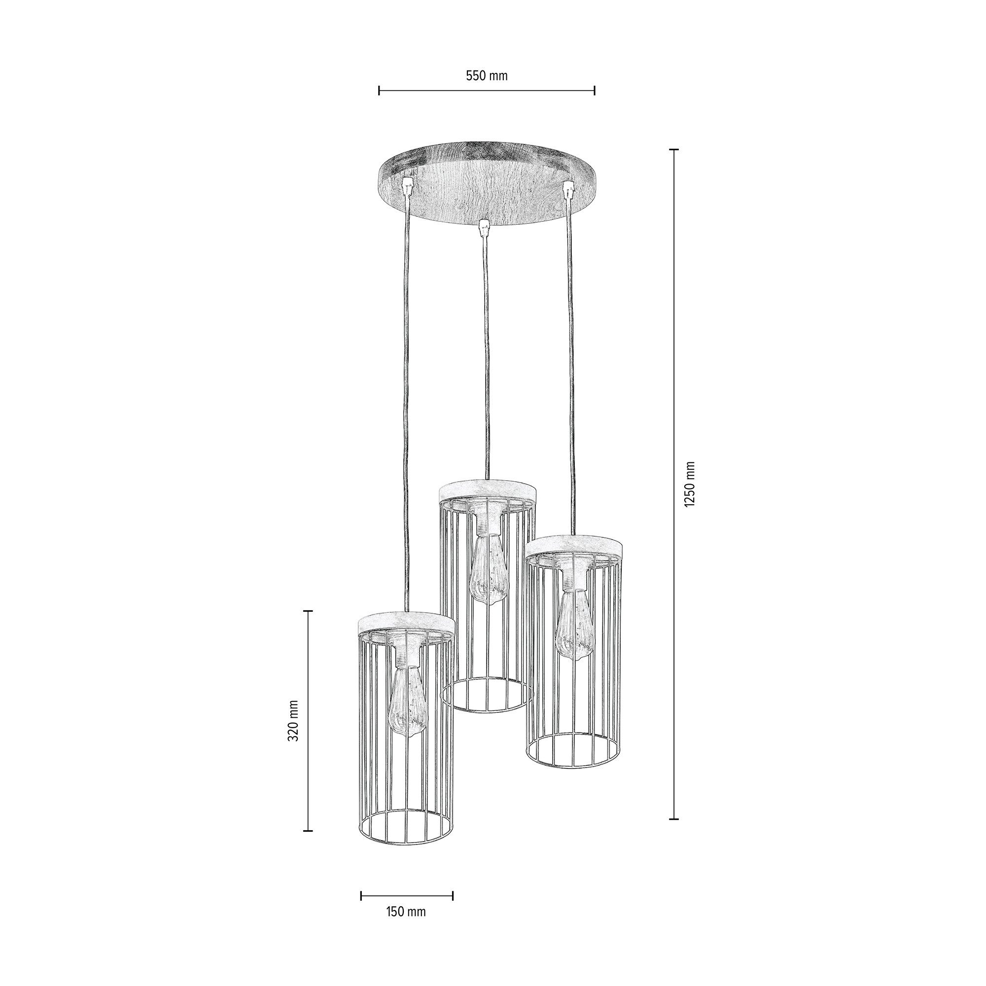 Passende MAX, LIGHTING Schirm in Leuchtmittel, Trendiger Grau, WOOD LM E27 Kiefernholz ohne BRITOP TIMEO Metall, Hängeleuchte, Pendelleuchte aus mit