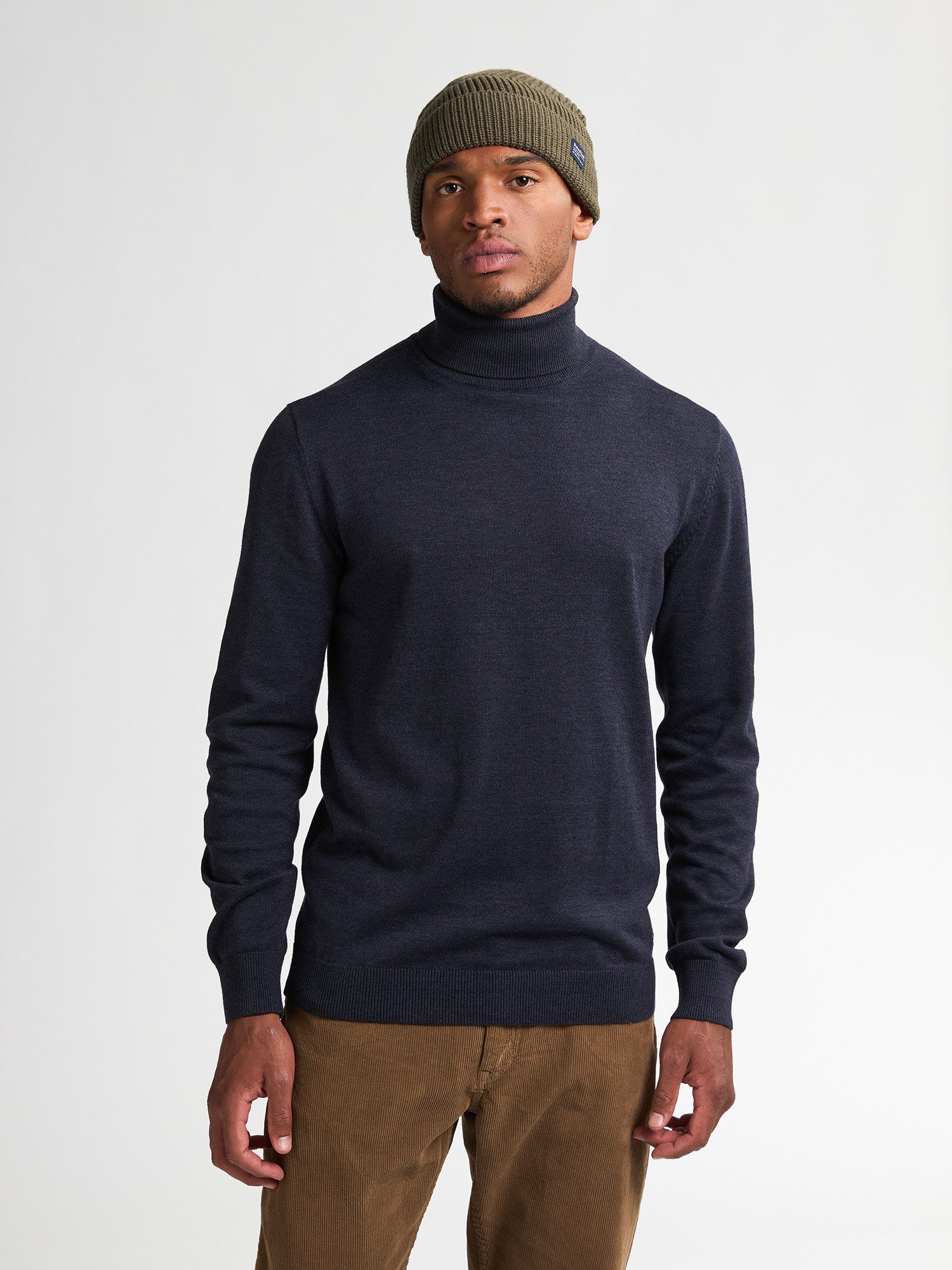 Petrol Industries Rollkragenpullover Men Knitwear Collar Basi Pflegeleichter Materialmix mit Baumwollanteil